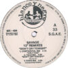Savage – Don't Cry Tonight E.U.R.O mix By Lee Marrow - Image 2